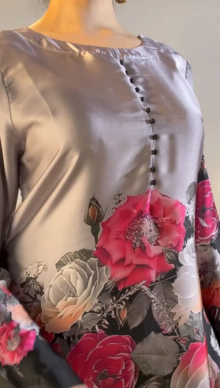 Royal Silk Digital Print Kurti