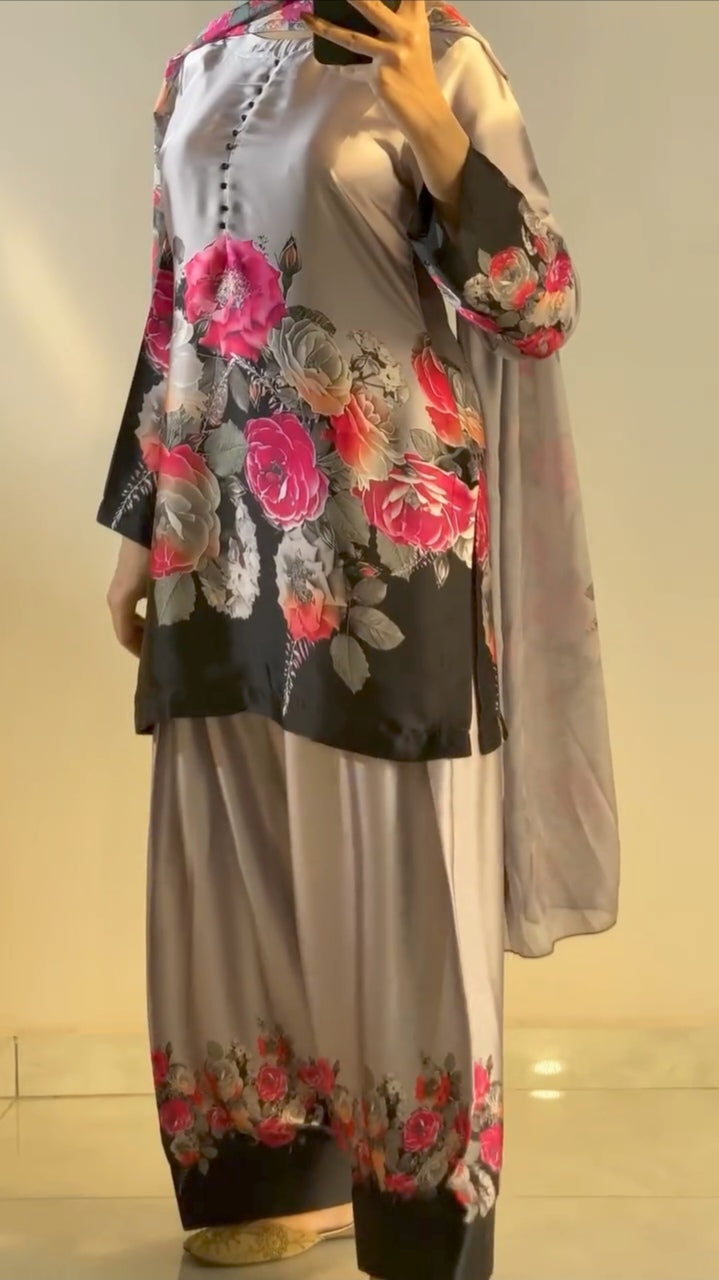 Royal Silk Digital Print Kurti