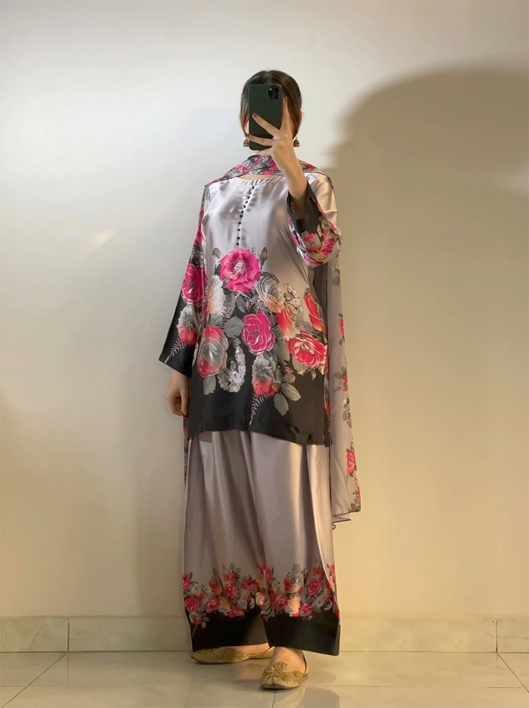 Royal Silk Digital Print Kurti